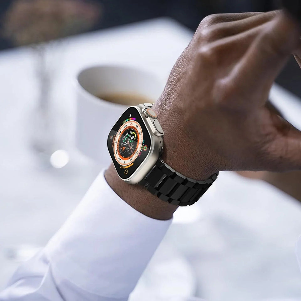 Titanium Metal Watchband For Apple Watch - Wear with style