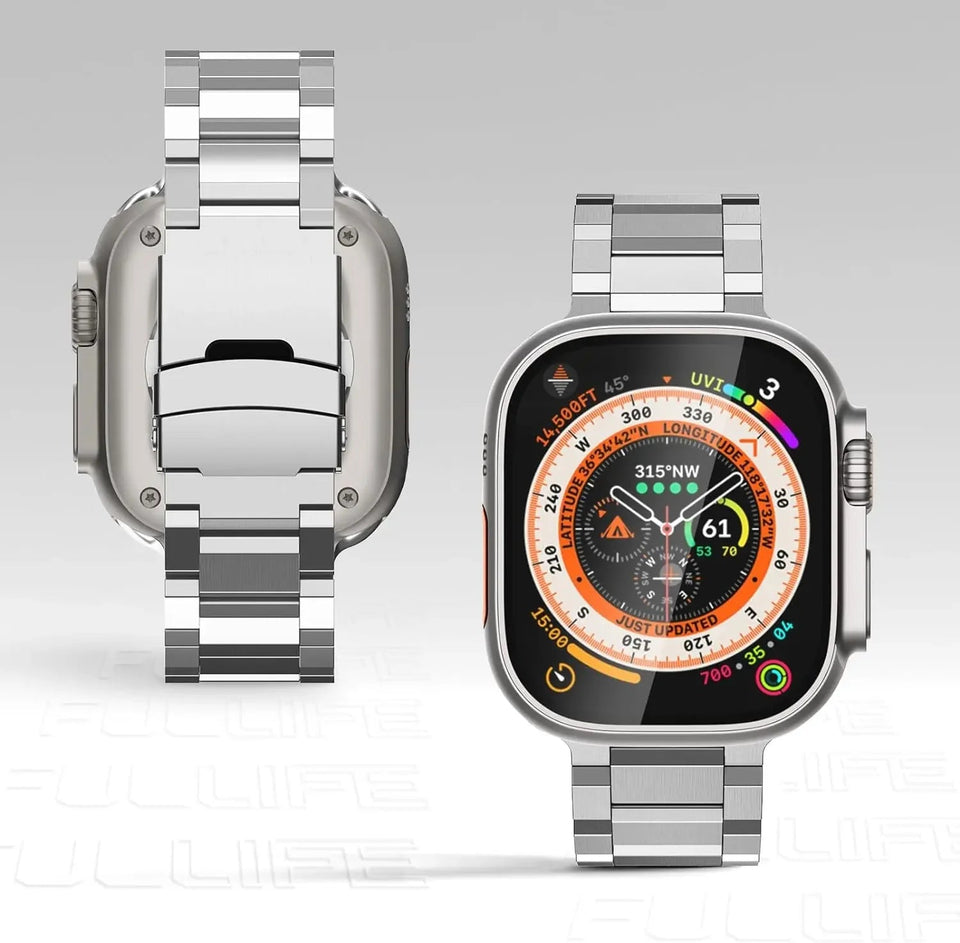Titanium Metal Watchband For Apple Watch - Wear with style