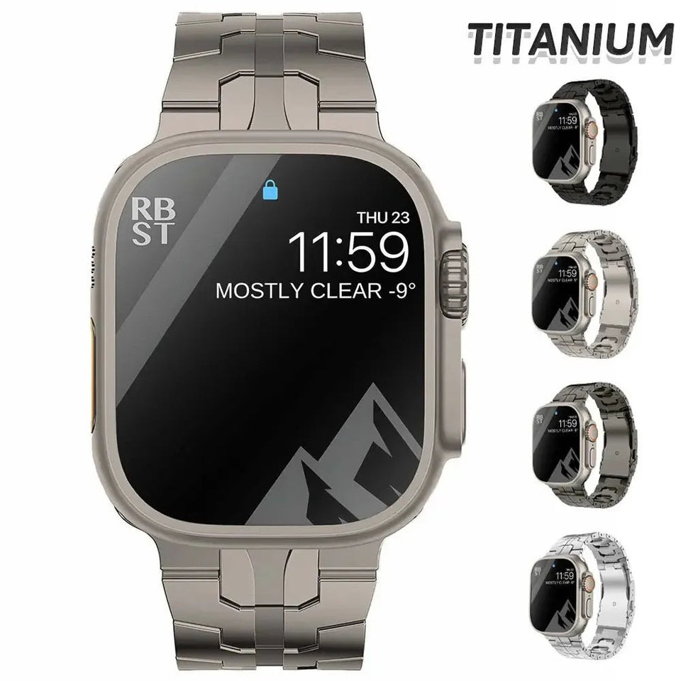 Titanium Metal Watchband For Apple Watch Ironman Basic Version - Wear with style