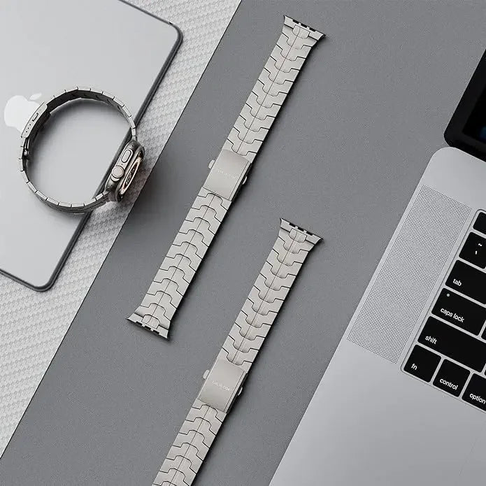 Titanium Metal Watchband For Apple Watch Ironman Basic Version - Wear with style