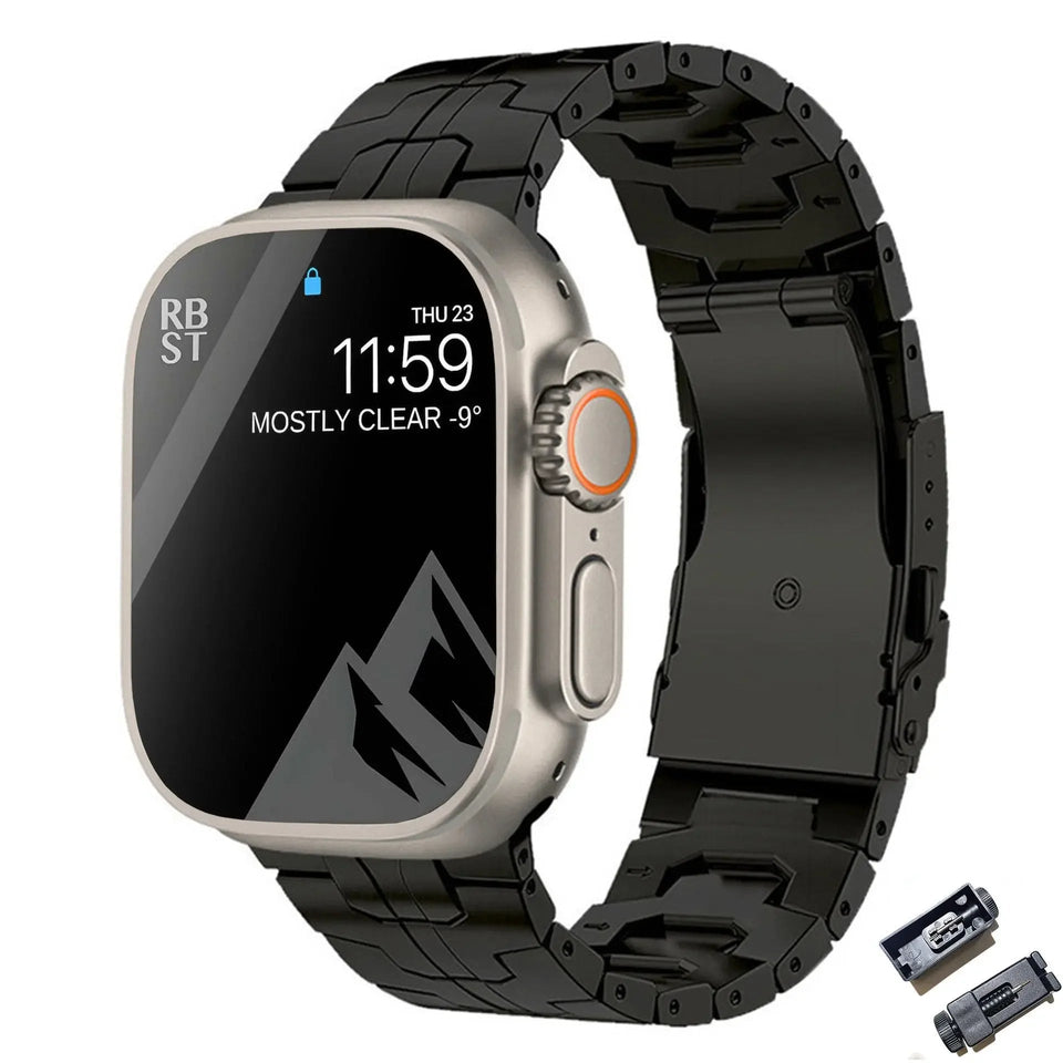 Titanium Metal Watchband For Apple Watch Ironman Basic Version - Wear with style