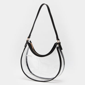 Transparent Shoulder Hobo Bag – Stadium and Concert Approved - Wear with style
