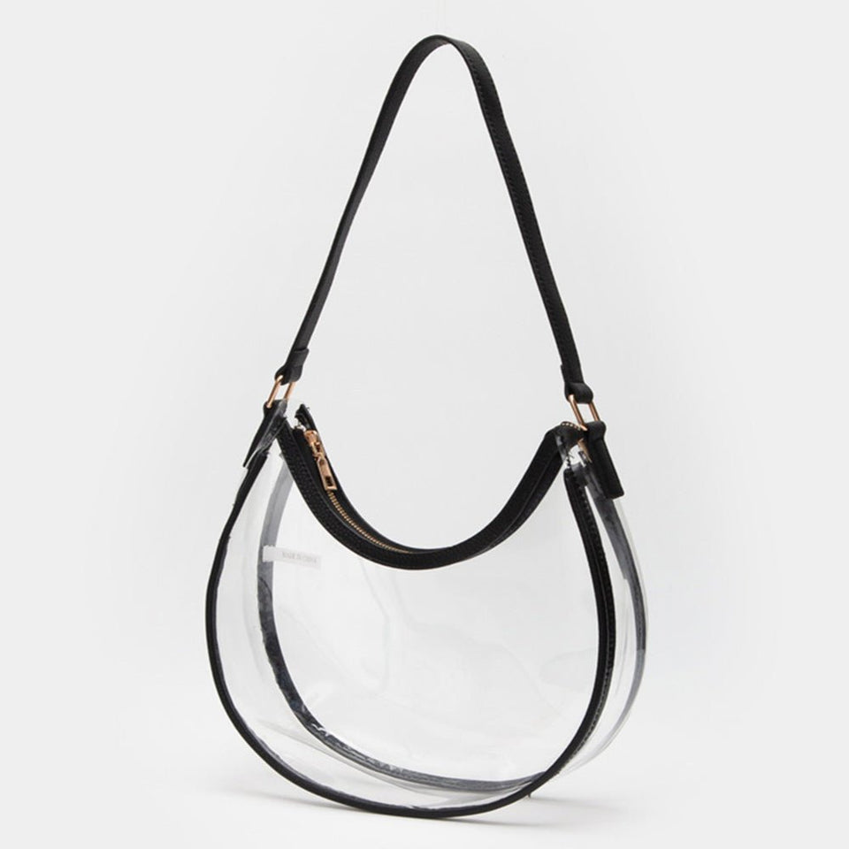 Transparent Shoulder Hobo Bag – Stadium and Concert Approved - Wear with style