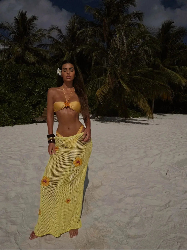 Tropical sally three piece Swimsuit - Wear with style