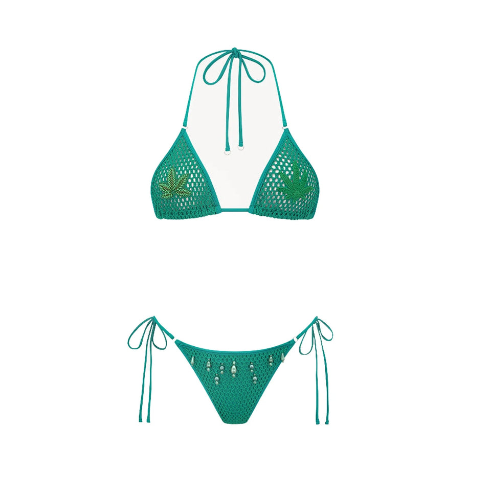 Tropical sally three piece Swimsuit - Wear with style