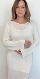 Tuscan Knit Maxi Dress-Cream - Wear with style