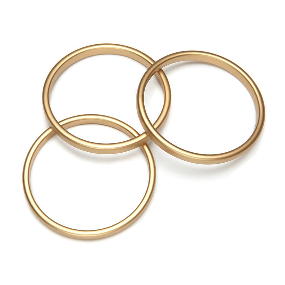 Twiggy Barile Bangle Set of 3 Gold - Wear with style