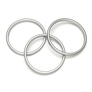 Twiggy Barile Bangle Set of 3 Silver - Wear with style