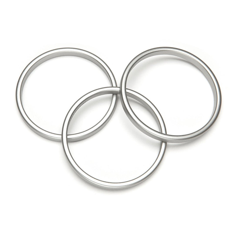 Twiggy Barile Bangle Set of 3 Silver - Wear with style