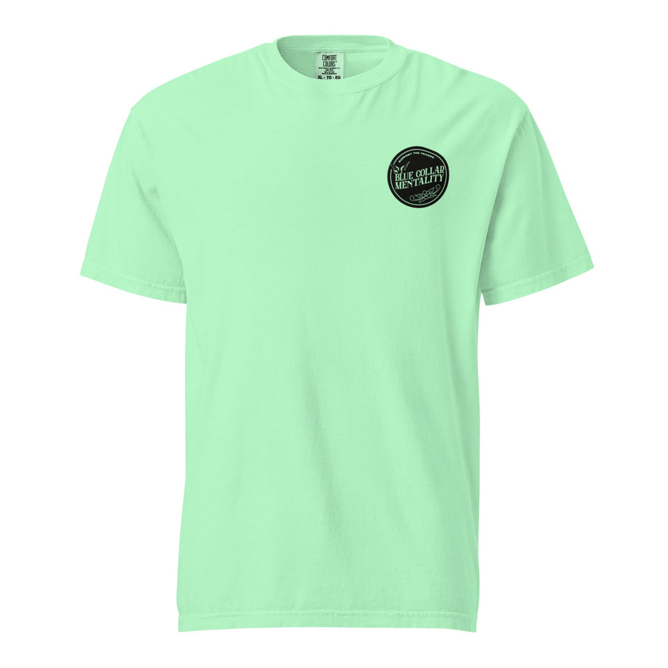 Support Blue collar mentality heavyweight t-shirt