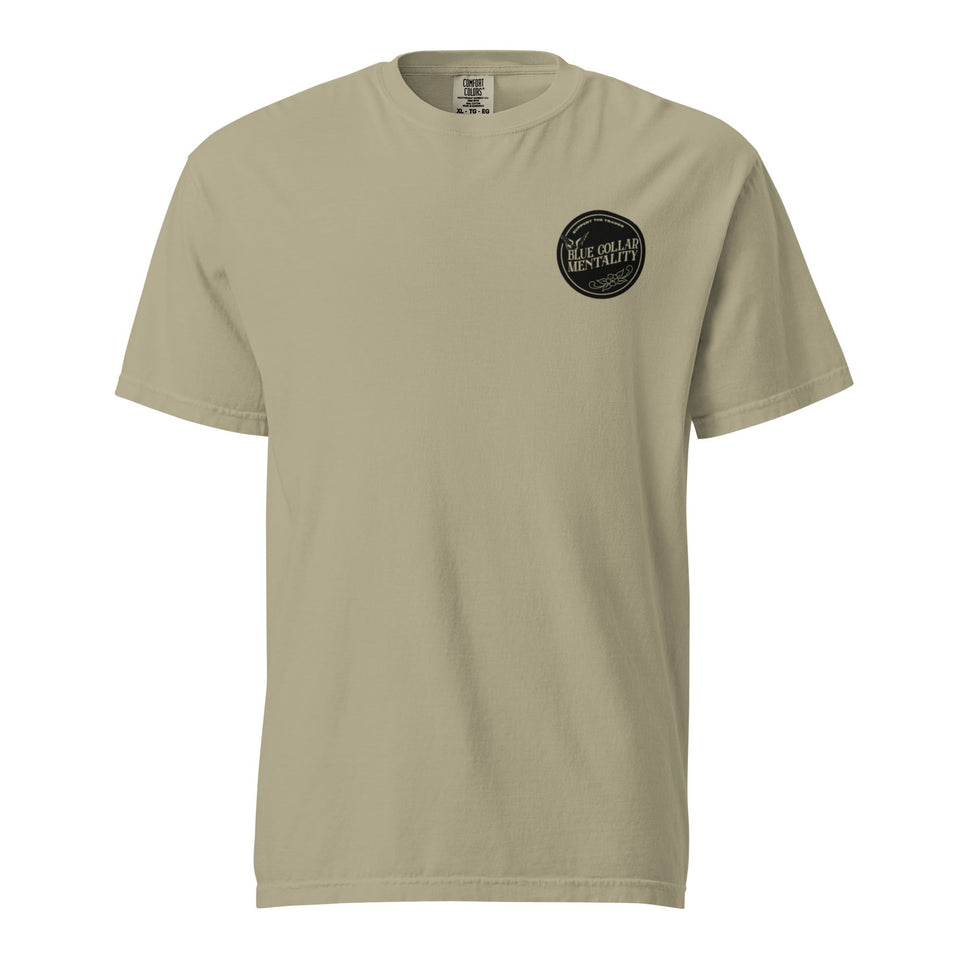 Support Blue collar mentality heavyweight t-shirt