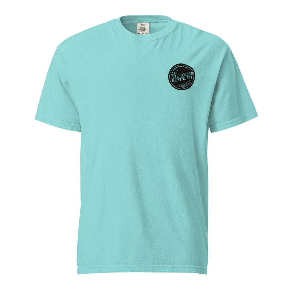 Support Blue collar mentality heavyweight t-shirt