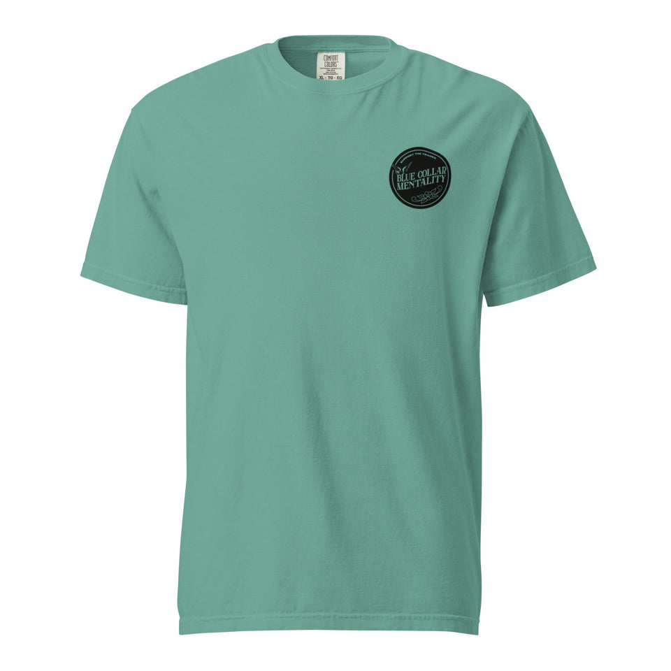 Support Blue collar mentality heavyweight t-shirt