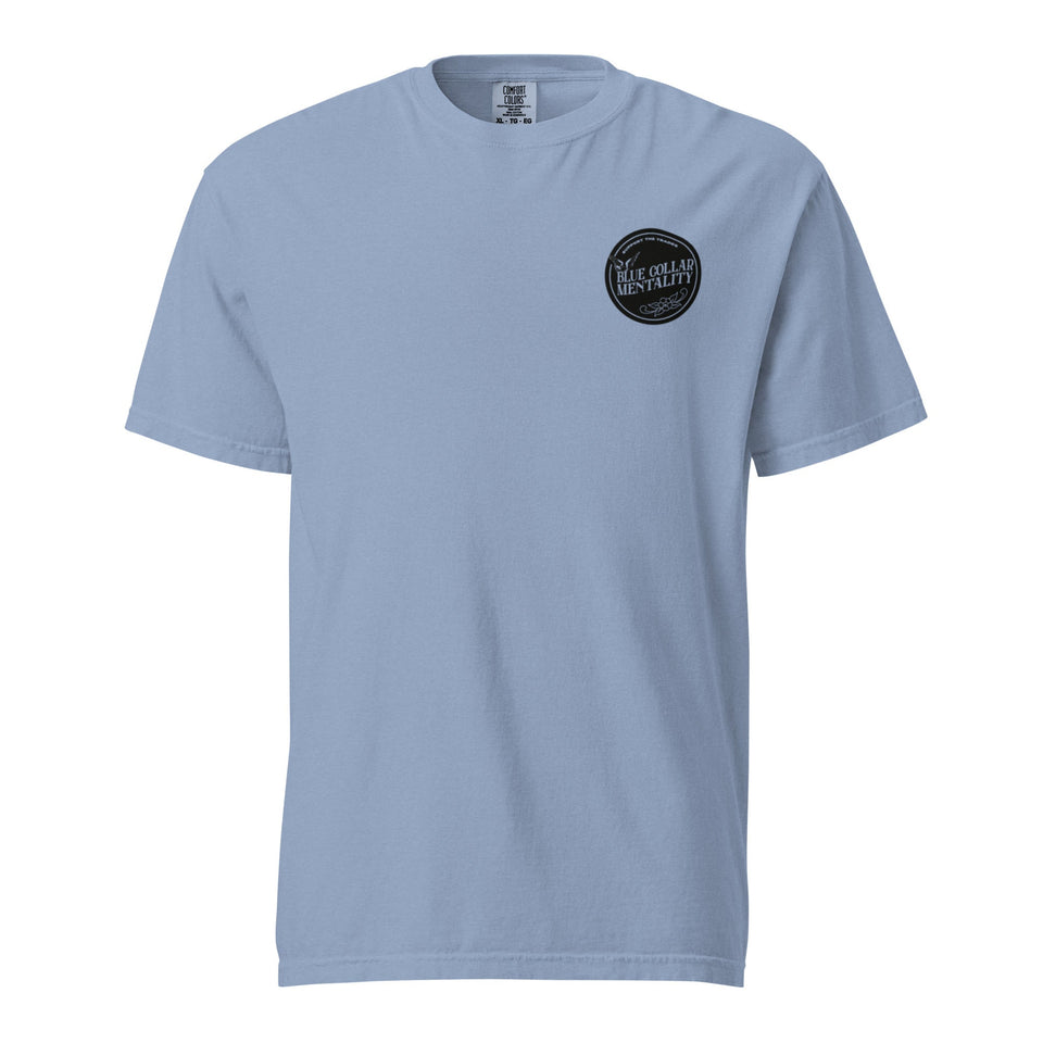 Support Blue collar mentality heavyweight t-shirt
