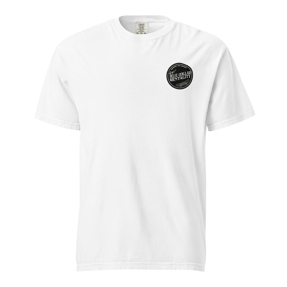 Support Blue collar mentality heavyweight t-shirt