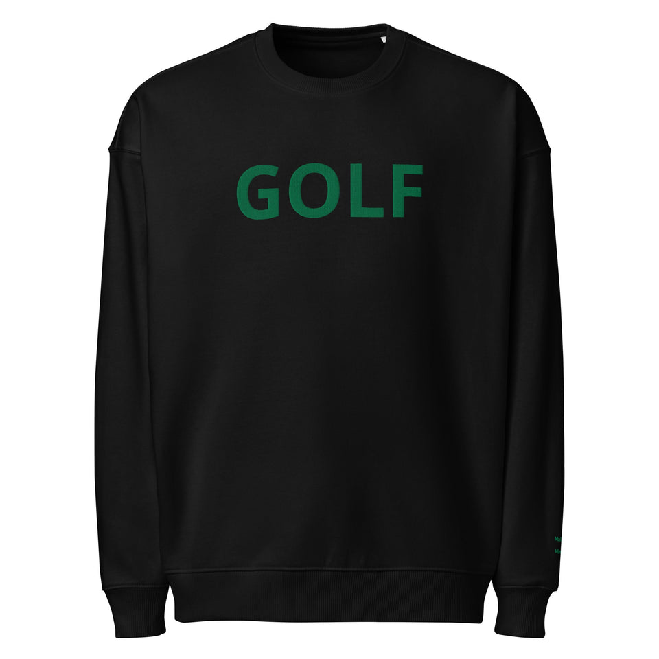 Oversized Embroidered GOLF Sweatshirt – Mulligans & Mimosas Sleeve Detail