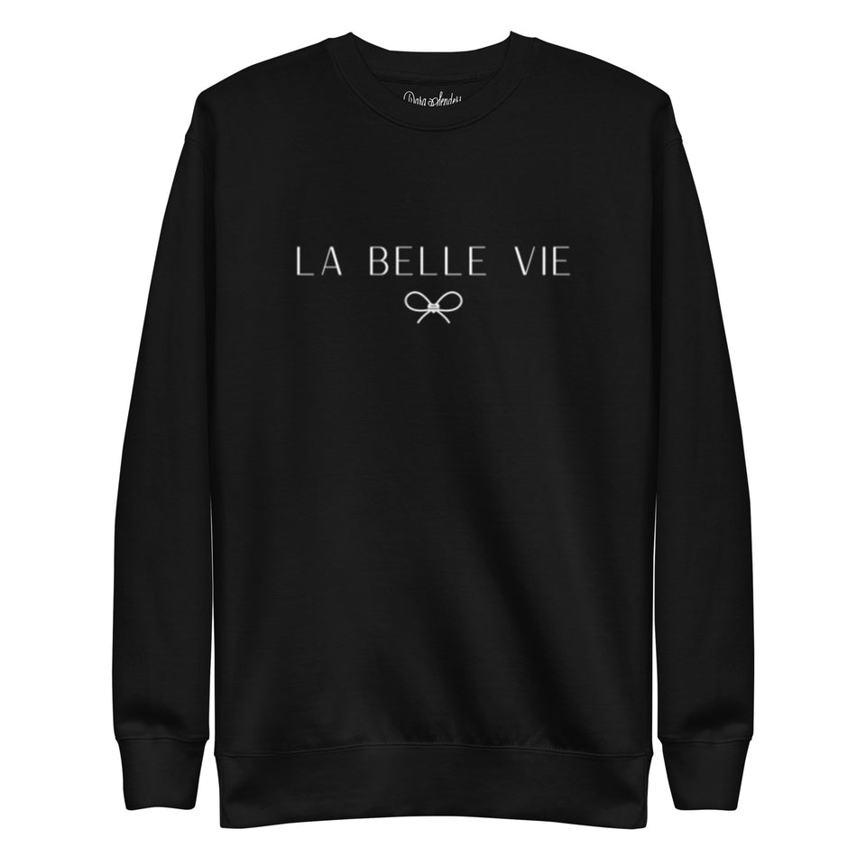 LA BELLE VIE SWEATSHIRT • EMBROIDERED PULLOVER