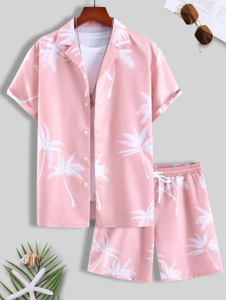 Vacation mood men beach shorts set - Wear with style