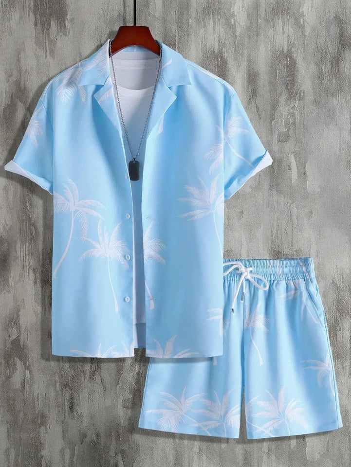 Vacation mood men beach shorts set - Wear with style