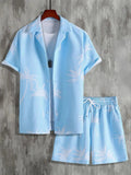 Vacation mood men beach shorts set - Wear with style