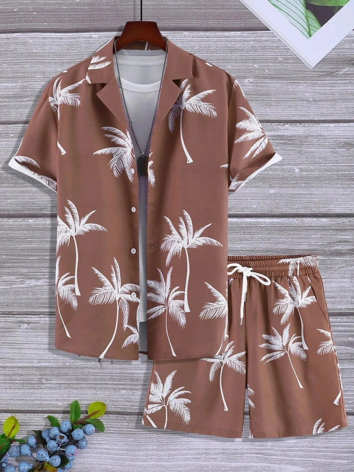 Vacation mood men beach shorts set - Wear with style