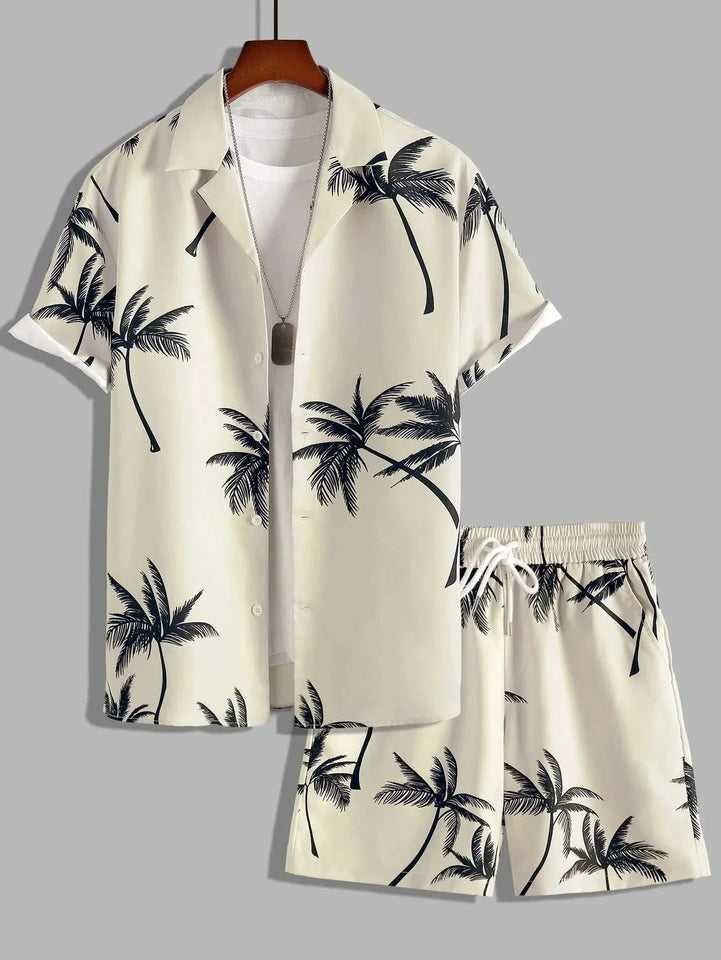 Vacation mood men beach shorts set - Wear with style