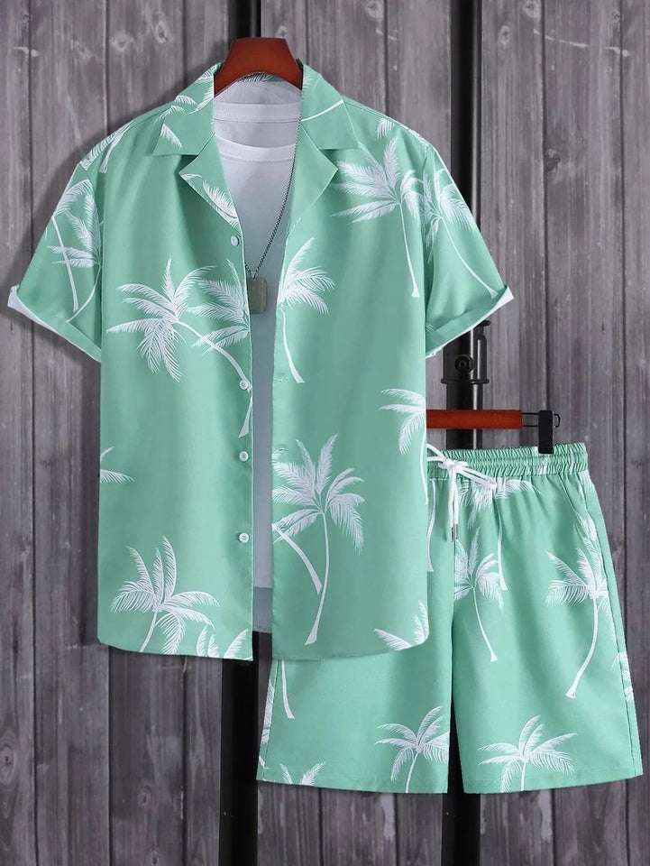Vacation mood men beach shorts set - Wear with style
