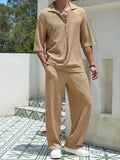 Vacation Summer Men's retro casual pants set - Wear with style