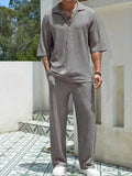 Vacation Summer Men's retro casual pants set - Wear with style