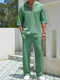 Vacation Summer Men's retro casual pants set - Wear with style