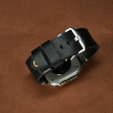 Vintage Distressed Leather Band for Apple Watch Series 10 – 100% Cowhide, One - Piece Hand - Stitched, Patina - Ready - Wear with style