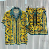 Vintage Luxury two piece beach shorts set - Wear with style
