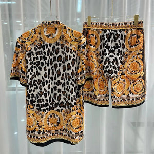 Vintage Luxury two piece beach shorts set - Wear with style