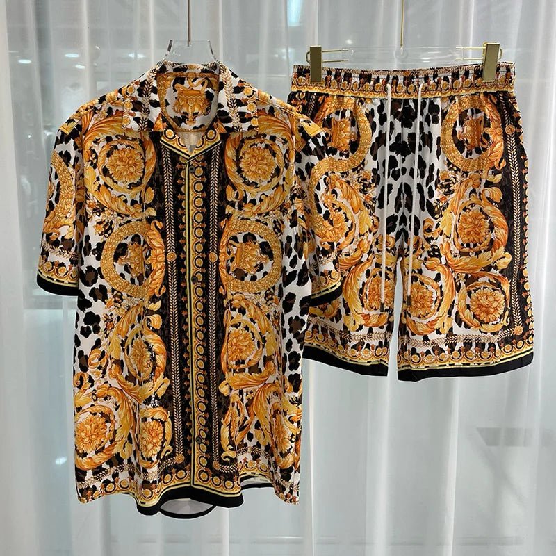 Vintage Luxury two piece beach shorts set - Wear with style