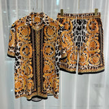 Vintage Luxury two piece beach shorts set - Wear with style