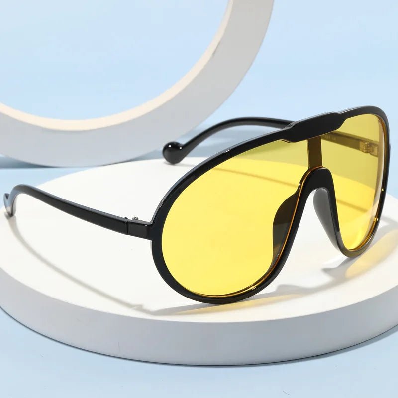 Vintage One Piece Champagne Sunglasses - Wear with style