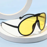 Vintage One Piece Champagne Sunglasses - Wear with style