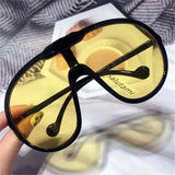 Vintage One Piece Champagne Sunglasses - Wear with style