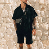 Vintage ShortsTwo Piece Men's Summer Beach Style set - Wear with style