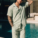 Vintage ShortsTwo Piece Men's Summer Beach Style set - Wear with style
