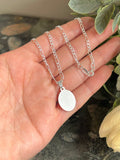 Virgin Mary Necklace sterling silver 925 | Figaro chain necklace 19”| Virgencita necklace - Wear with style