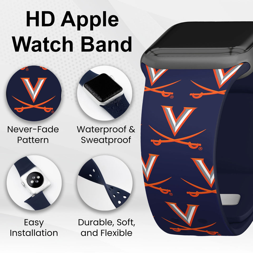 Virginia Cavaliers HD Apple Watch Band - Wear with style
