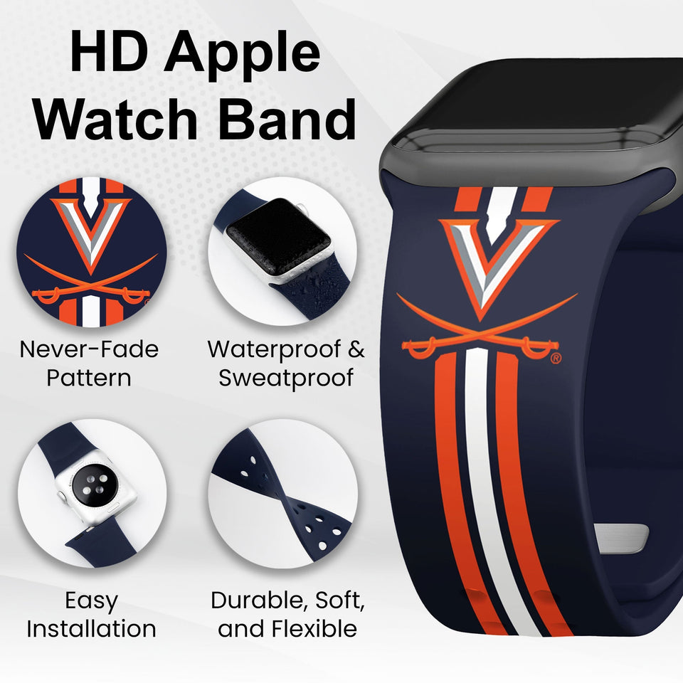 Virginia Cavaliers HD Apple Watch Band - Wear with style