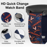 Virginia Cavaliers HD Watchband for Samsung, Garmin, Fossil, and More for Samsung, Garmin, Fossil, and More - Wear with style