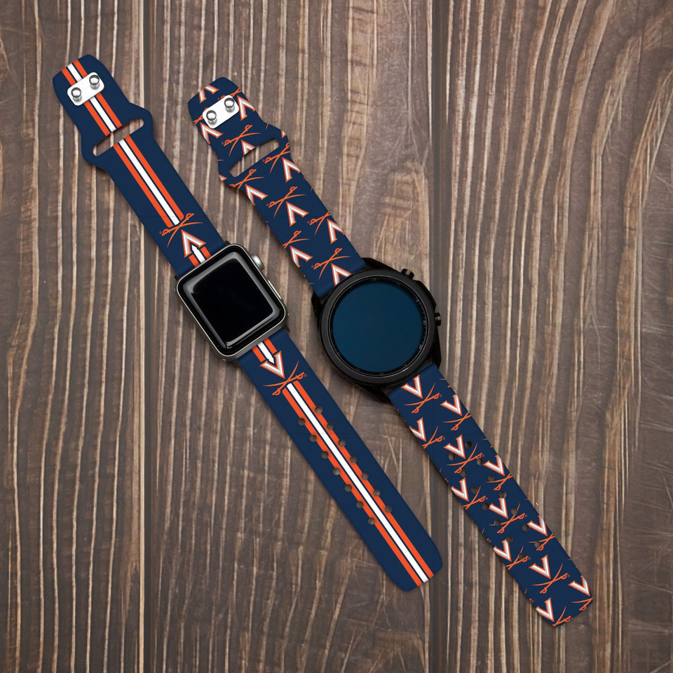 Virginia Cavaliers HD Watchband for Samsung, Garmin, Fossil, and More for Samsung, Garmin, Fossil, and More - Wear with style