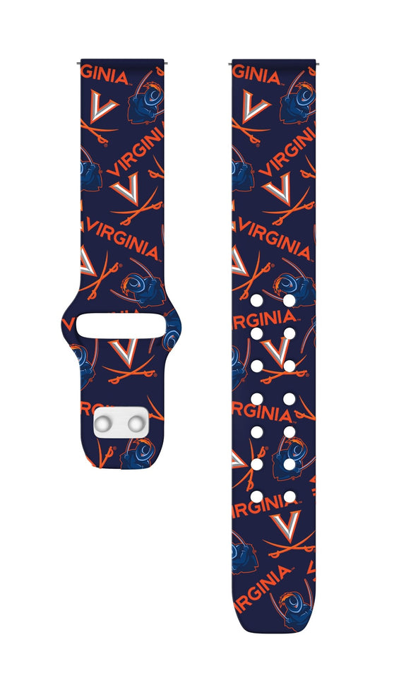 Virginia Cavaliers HD Watchband for Samsung, Garmin, Fossil, and More for Samsung, Garmin, Fossil, and More - Wear with style