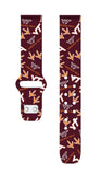 Virginia Tech Hokies HD Watchband for Samsung, Garmin, Fossil, and More for Samsung, Garmin, Fossil, and More - Wear with style
