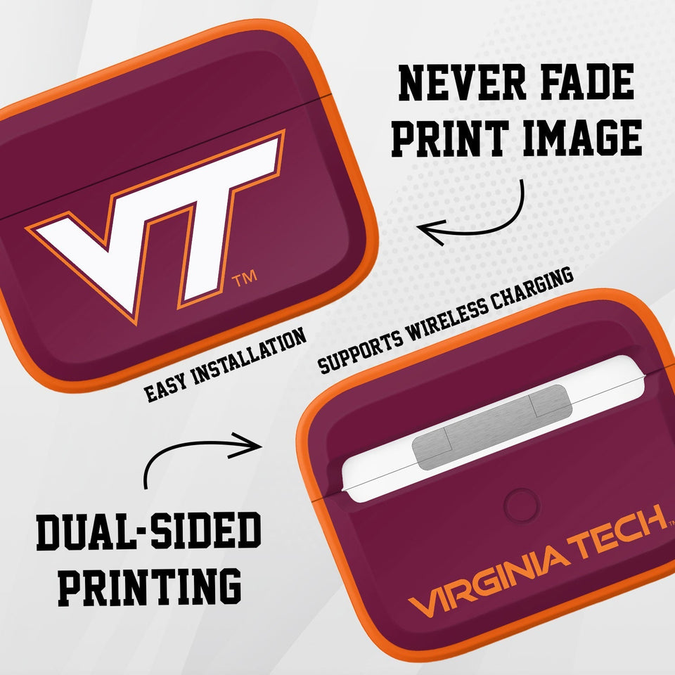 Virginia Tech Hokies HDX AirPods Pro 1 & 2 Case Cover - Wear with style