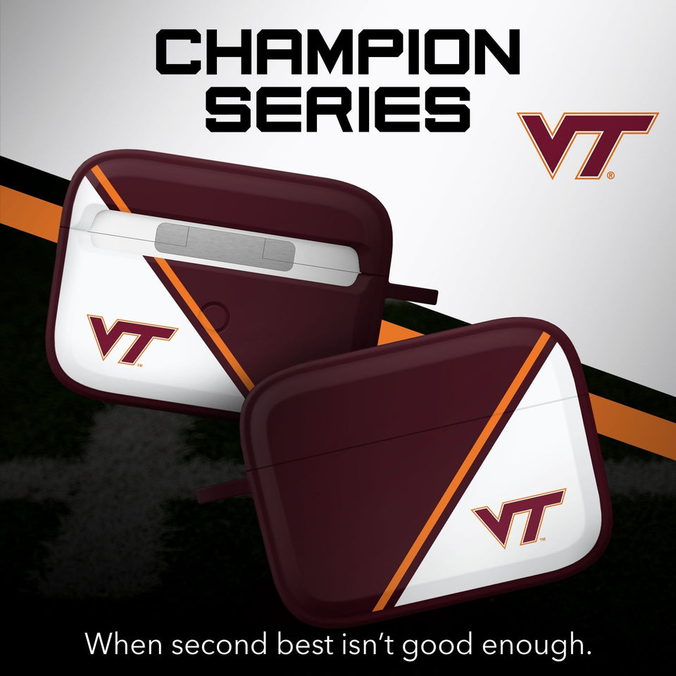 Virginia Tech Hokies HDX Champion Series Apple AirPods Pro 1 & 2 Case Cover - Wear with style