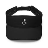 Embroidered Golf Flag Visor – Minimalist Women’s Golf Hat